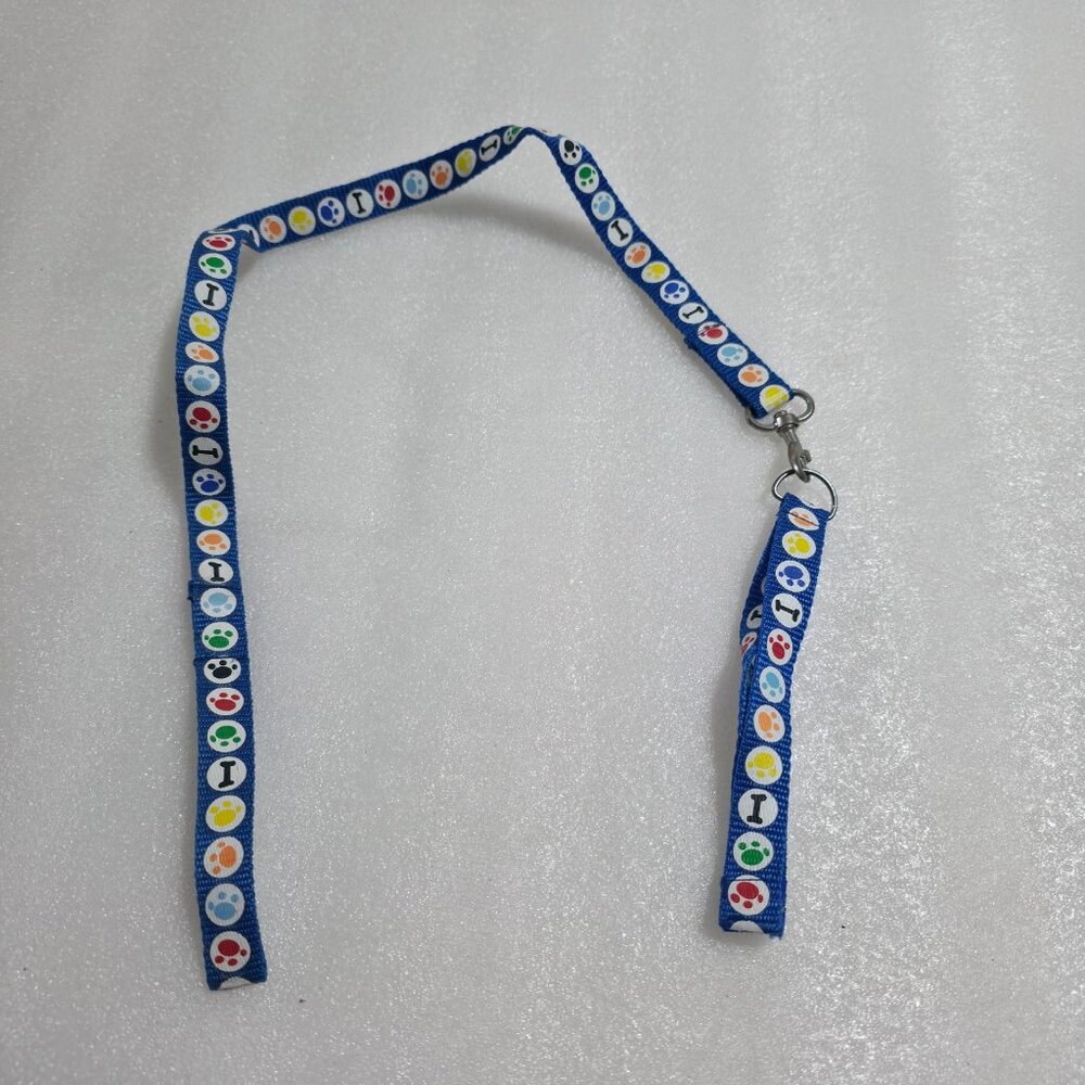 Build-a-Bear Kennel Pals Blue Dog Collar & Leash bones paw prints pet 2010 Toy